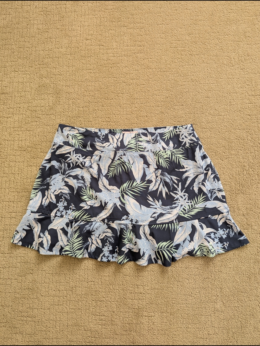 Tommy Bahama Golf Skort XL Flounce Skirt Short Tropical Floral Tennis Pickleball